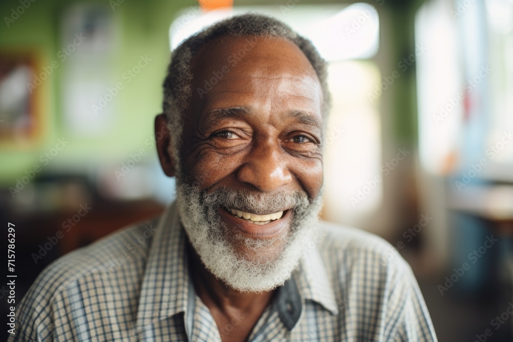 Portrait of a smiling senior man in nursing home Portrait of a smiling senior man in nursing home