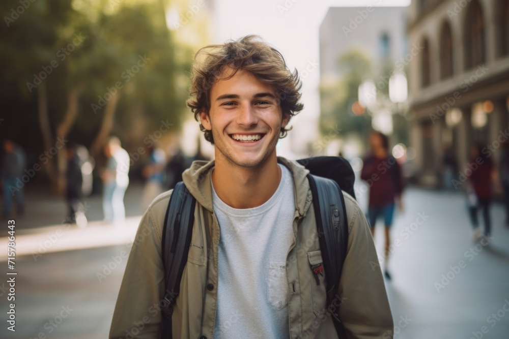 Portrait of a smiling young male student Portrait of a smiling young male student