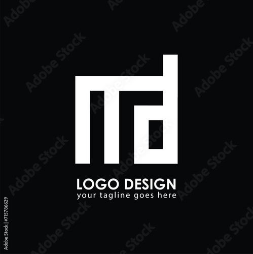 ND ND Logo Design, Creative Minimal Letter ND ND Monogram