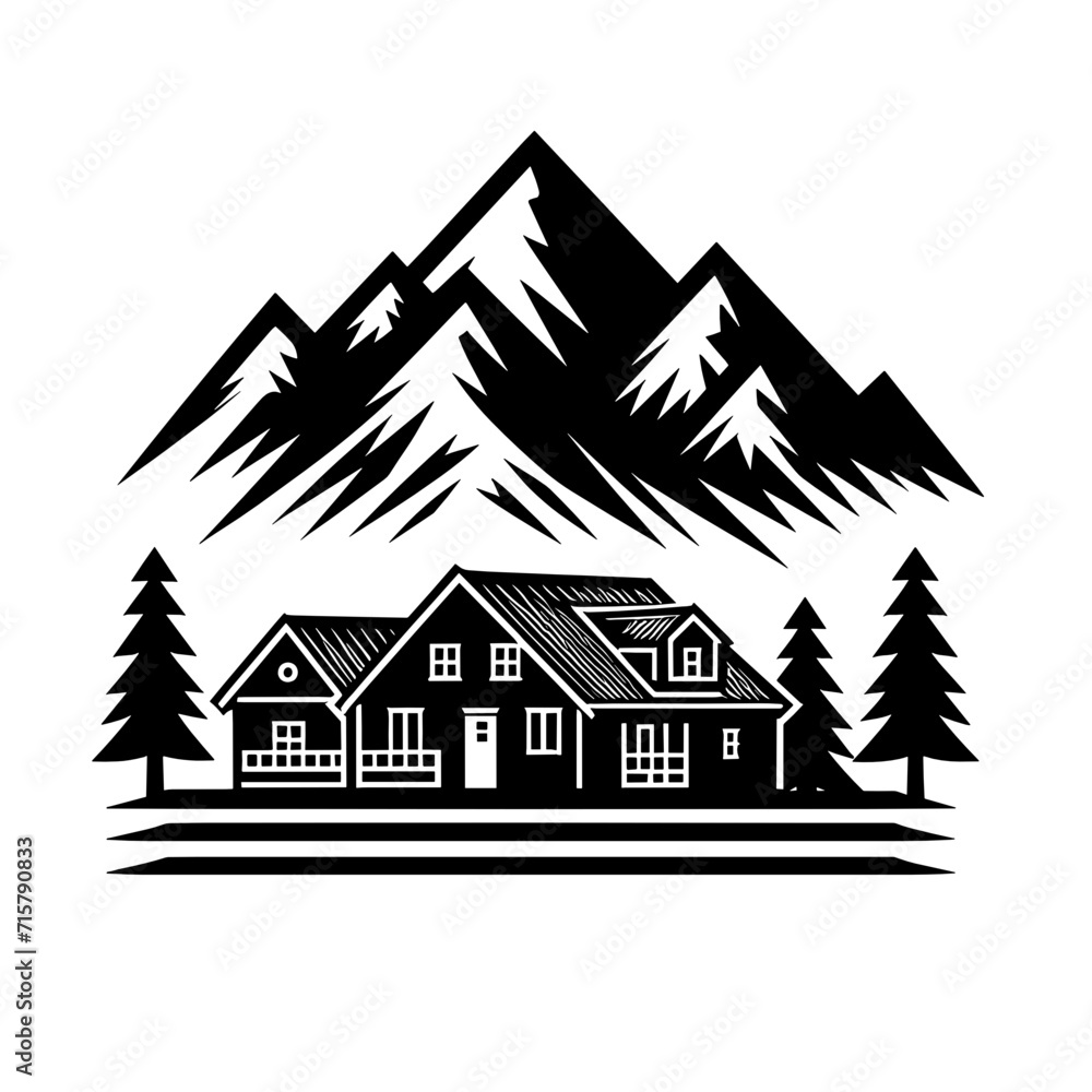 Log Cabin Log Cabin Mountain House House Woods Rustic Cabin House log-cabin-log-cabin-mountain-house-house-woods-rustic-cabin-house