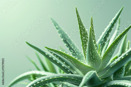 The intricate details and aesthetic beauty of an Aloe Vera plant