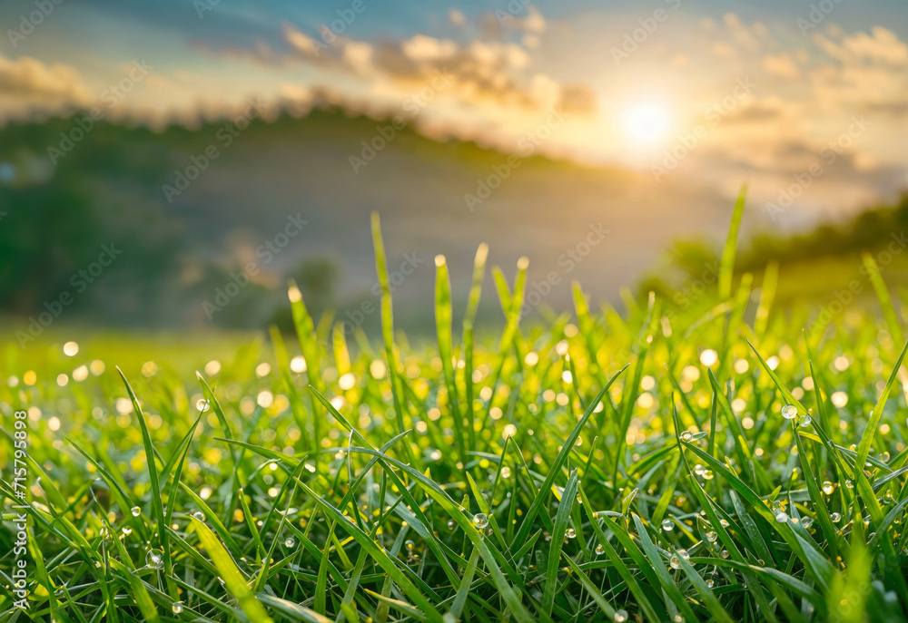 Fototapeta premium grass and sun