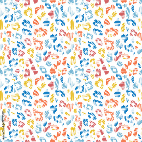 Seamless colorful leopard skin pattern. Animal print texture.