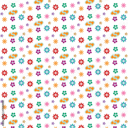 Vector illustration of a seamless floral pattern, Wedding, anniversary, birthday, and party, floral template for cover, home decor, backgrounds, cards