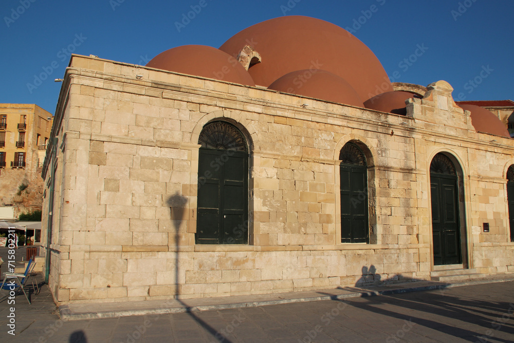 former mosque of the janissaries in chania in crete in greece 