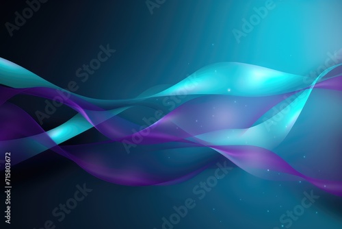 Abstract background awareness teal and purple ribbon for Domestic Violence, Sexual Assault photo