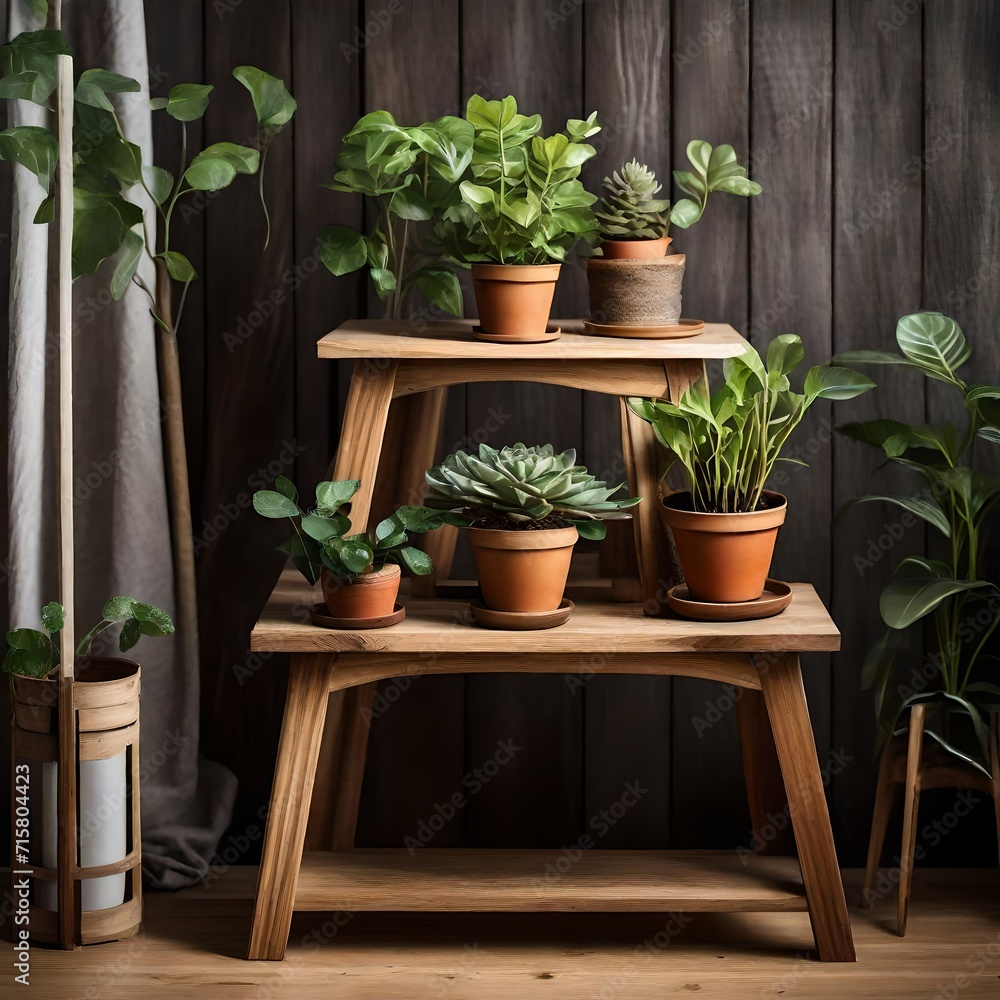 plants in pots on the table