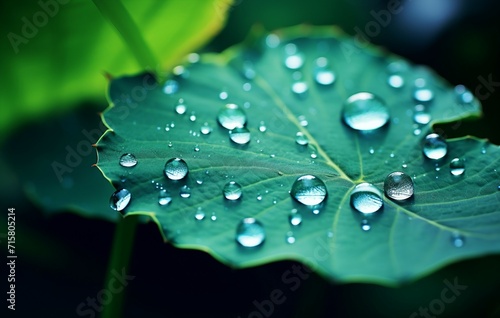 water drops on a leaf, background, wallpaper 