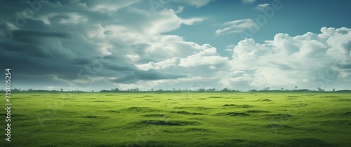 green field and sky, background, wallpaper 