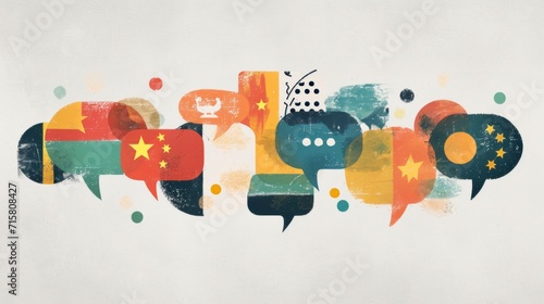 Online Language Learning: Speech Bubbles in Different Languages and conceptual metaphors of Communication and Culture