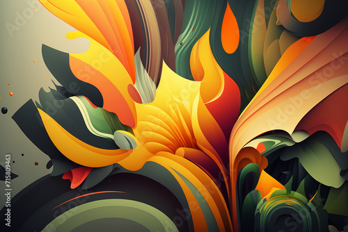 Abstract color illustration as wallpaper background.  © VSzili