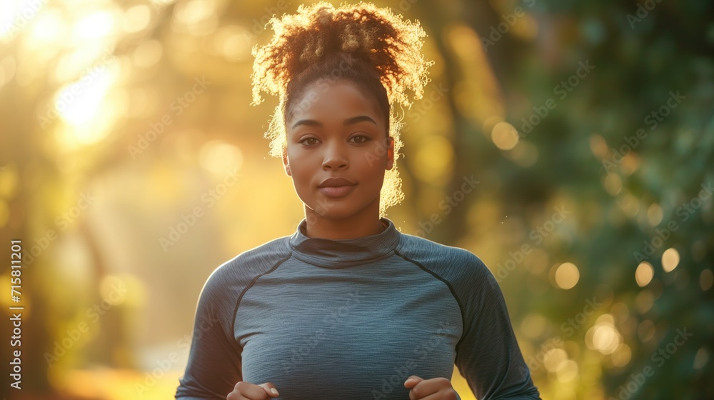 Embracing Active Lifestyle: black female is jogging in the Park
Embracing Active Lifestyle: black female is jogging in the Park