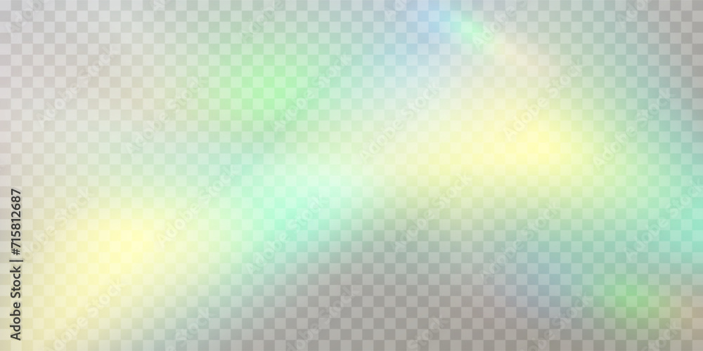 Colourful vector lens, crystal rainbow light and flare transparent effects.Overlay for backgrounds.Triangular prism concept. Colourful vector lens, crystal rainbow light and flare transparent effects.Overlay for backgrounds.Triangular prism concept.