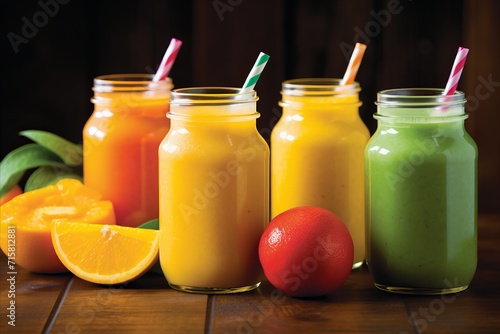 colorful and energizing smoothies. exquisite visual effects