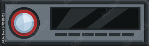 Music audio cd icon cartoon vector. Player equipment. Stereo acoustic