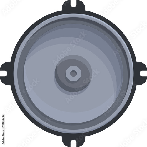 Device power car icon cartoon vector. Music sound. Auto equipment