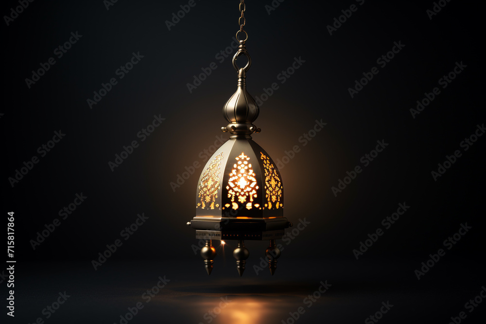Lantern on dark background. Ramadan Kareem concept. Arabic lantern. Lantern on dark background. Ramadan Kareem concept. Arabic lantern.