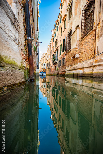 Beautiful Venice, canals and historic buildings 