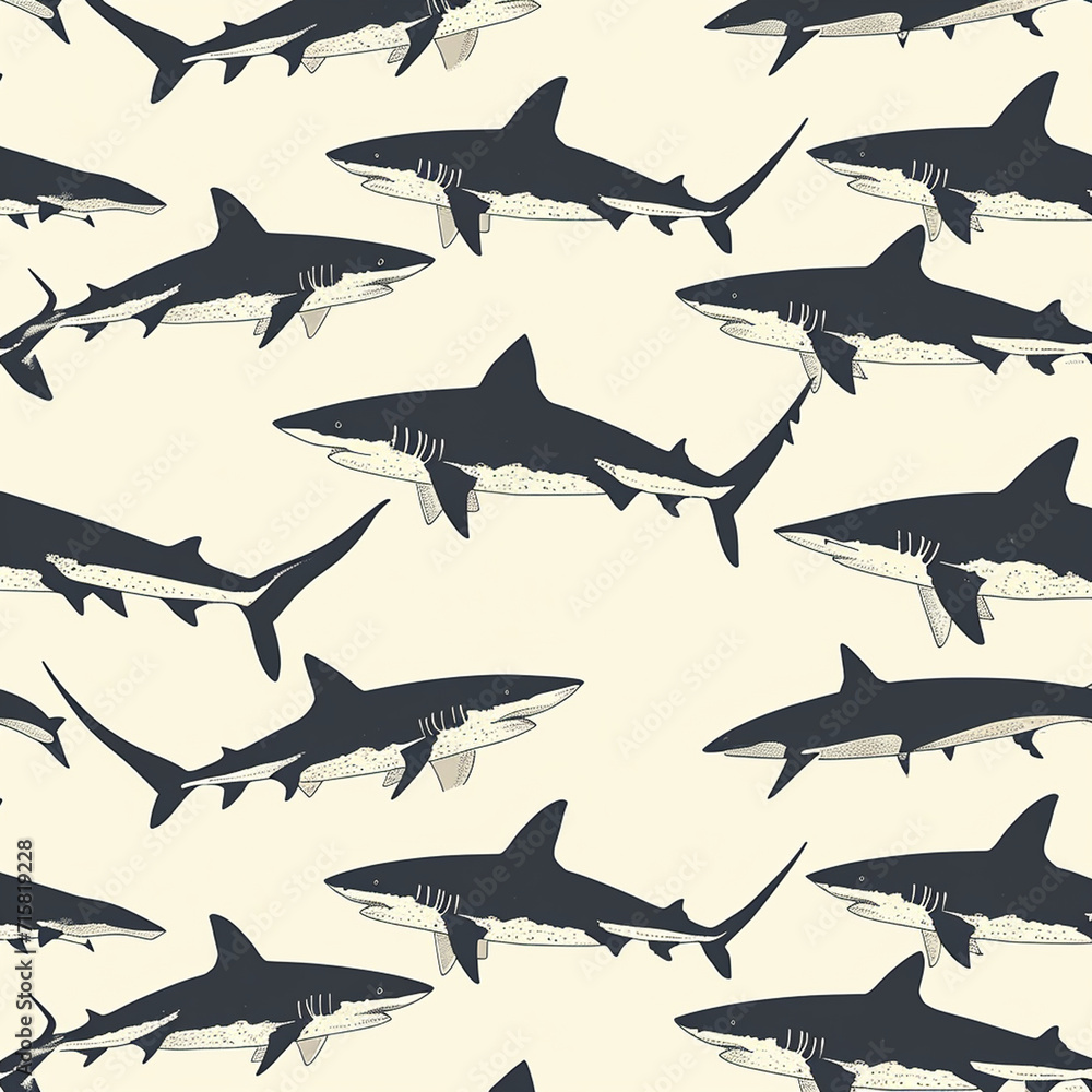 shark, pattern, ocean, blue, design shark, pattern, ocean, blue, design