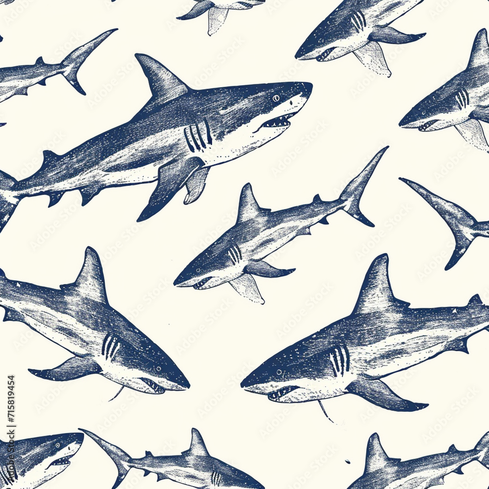 shark, pattern, ocean, blue, design shark, pattern, ocean, blue, design