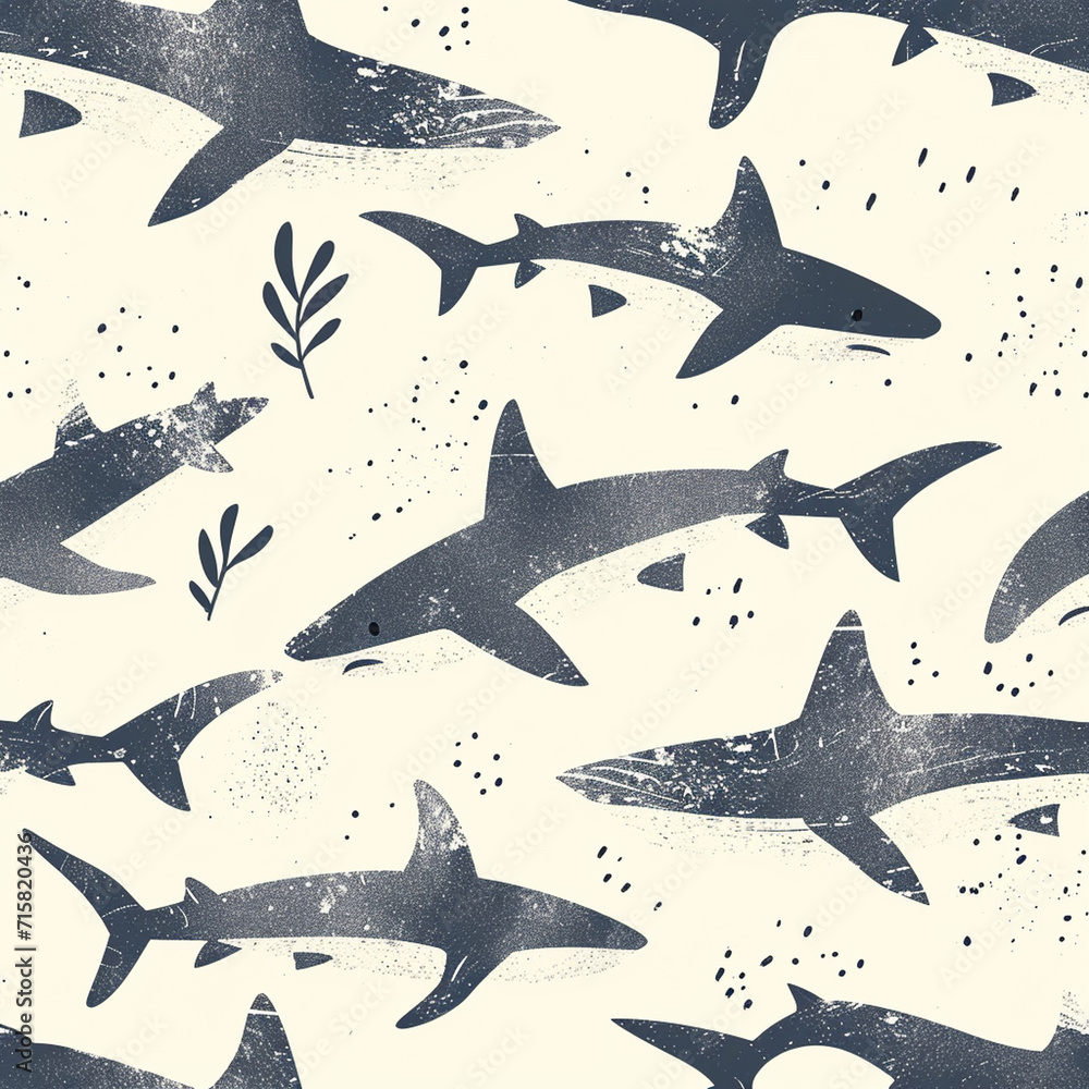 shark, pattern, ocean, blue, design shark, pattern, ocean, blue, design