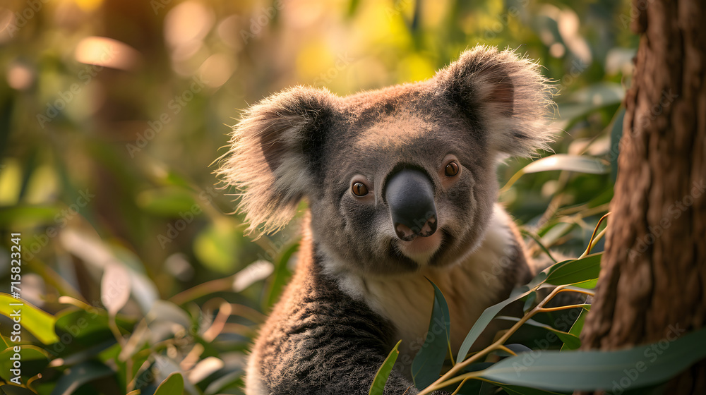 Obraz premium Portrait of a baby koala
