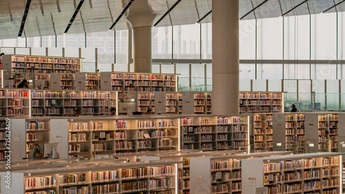 the famous library of qatar.