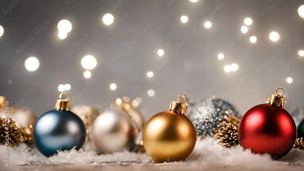 Christmas background with balls generative Ai Christmas background with balls generative Ai