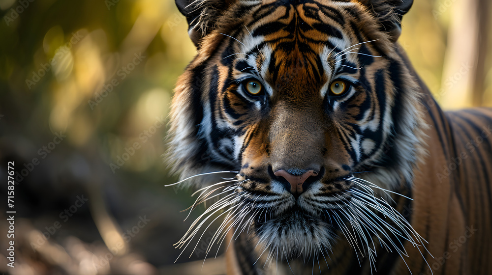 Fototapeta premium portrait of a tigers face