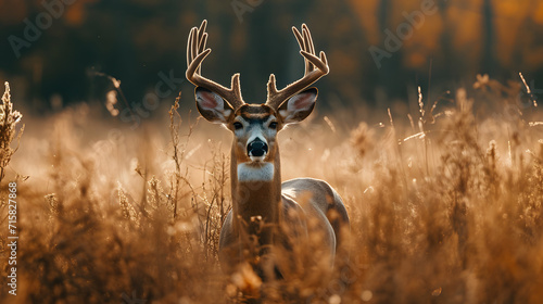 Mature Buck in a field photo