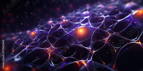 Detailed illustration of human brain and neuron cells #715828641