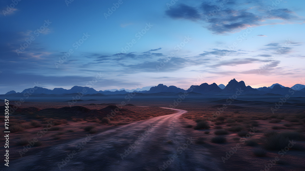 A dramatic stormy sky over a deserted highway,,
Photo Road Clear Sky Desert Mountains Landscape realistic image, ultra hd, high design very detailed Free Photo