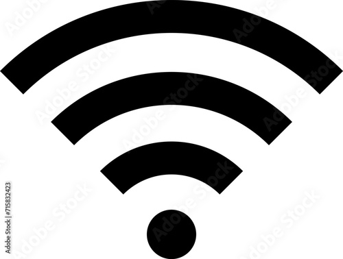 Wifi Signal Icon. Wireless internet symbol. photo