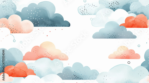 set of clouds