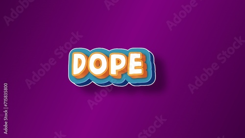 3D Dope text banner art © its4u_kijo