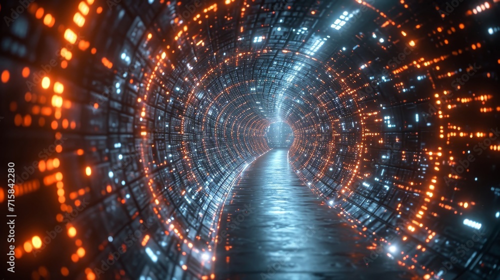 Obraz premium The Matrix of Creation: Crafting Realities Beyond the Screen