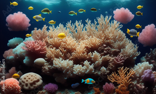 Explore the deep sea with fish images Generative AI © Vinicius