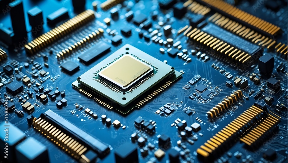 Artificial intelligence micro chip. Artificial intelligence micro chip.