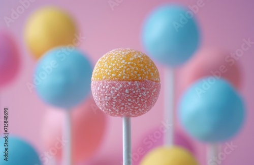 a small easter lolly with colored candy easter