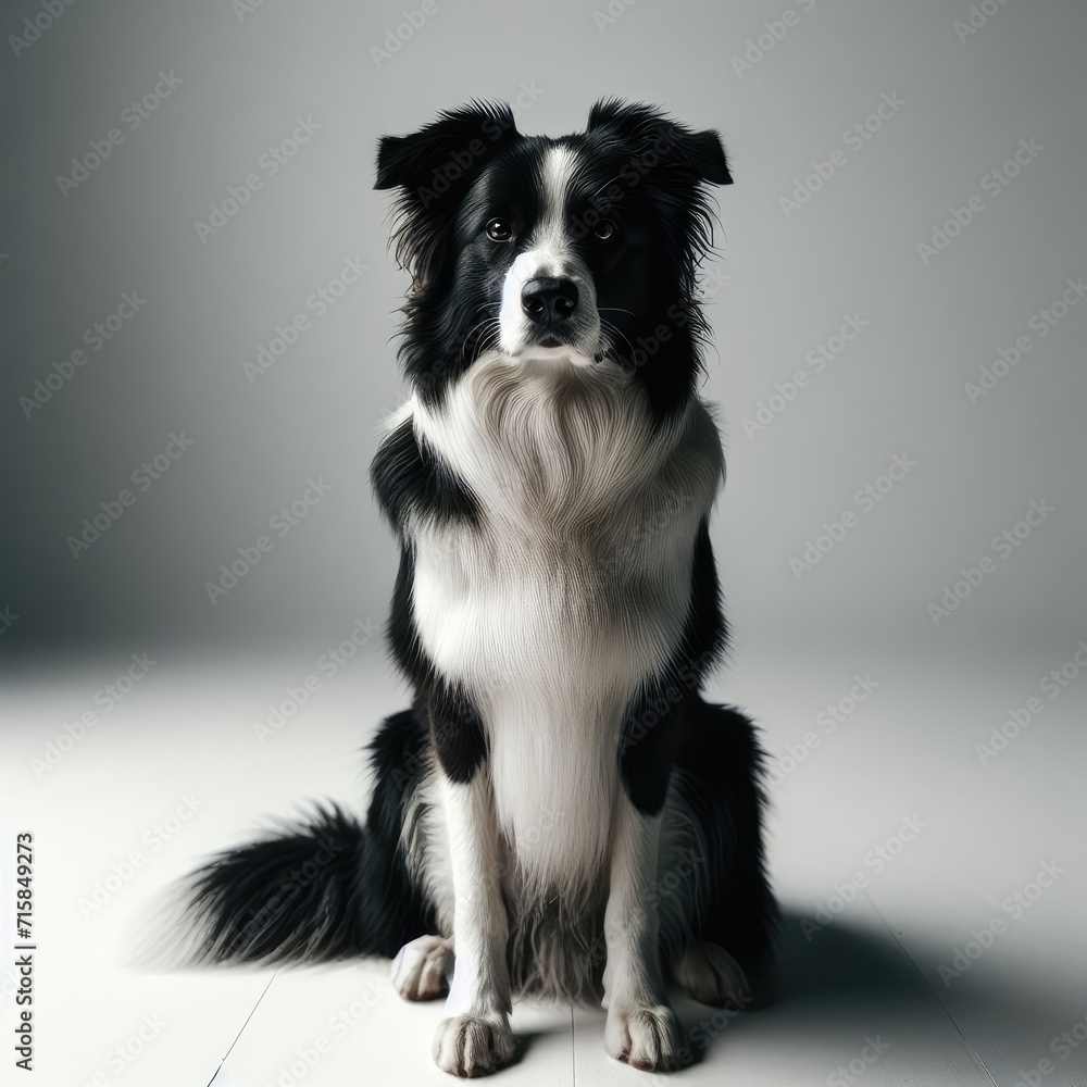 border collie sitting