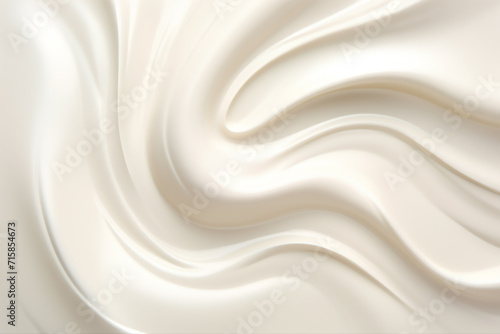 Texture of white cosmetic cream. Moisturizing cream background for dry skin care .White lotion beauty skincare cream texture cosmetic product background