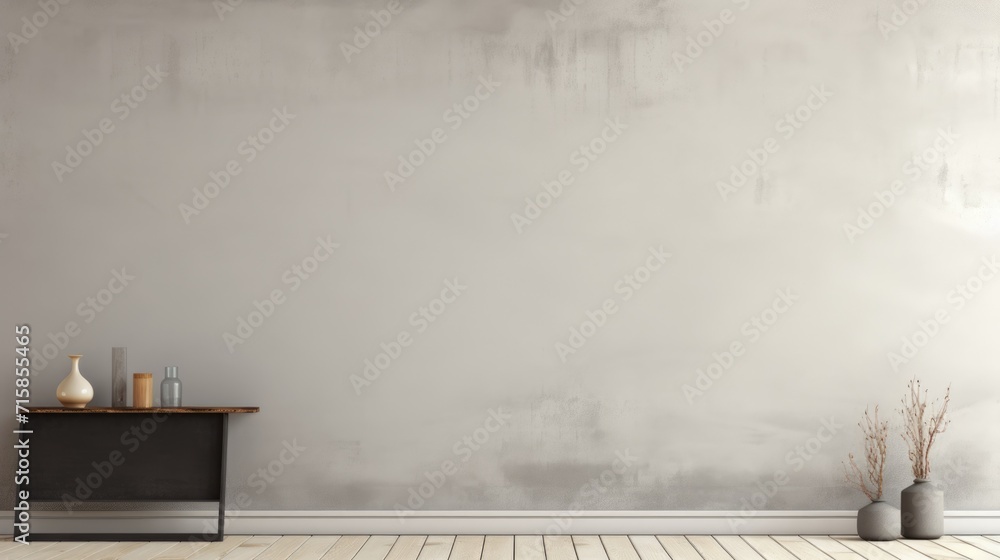 Clean and simple light color wall empty room background or backdrop for online presentations and virtual meetings - obrazy, fototapety, plakaty 