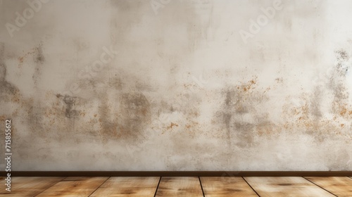 Clean and simple neutral color rustic wall empty room background or backdrop for online presentations and virtual meetings