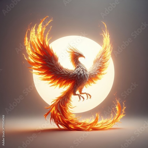 illustration of a phoenix bird © Deanmon