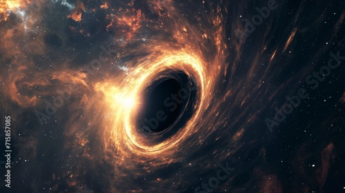 amazing super massive black hole