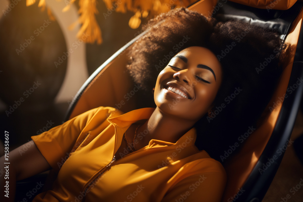 Serene Smile in High-End Massage Chair