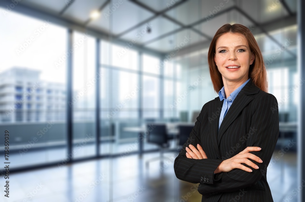 Portrait of professional young business woman at office Portrait of professional young business woman at office
