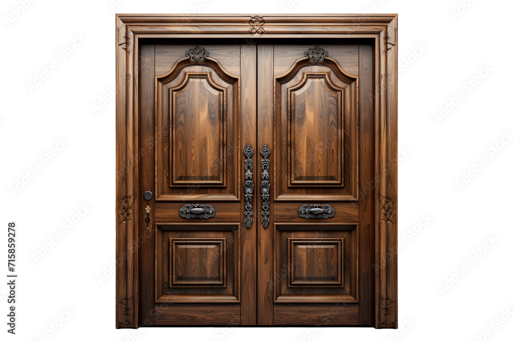 Century Wooden Door on transparent background. Century Wooden Door on transparent background.
