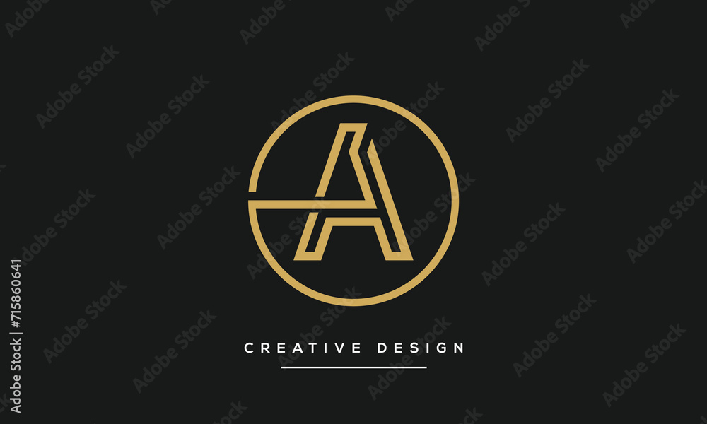 Alphabet Letters A or AA Logo Monogram Alphabet Letters A or AA Logo Monogram