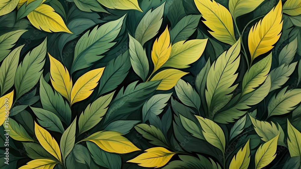 seamless background picture with leaf pattern, leaves, trees, tree branches seamless background picture with leaf pattern, leaves, trees, tree branches
